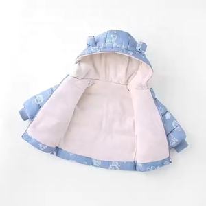 Doudounes chaudes moelleuses pour garçons et filles avec manches longues, à capuche, avec caractéristiques imperméables et coupe-vent, manteau d'hiver pour bébé - Product Image 6