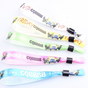 Pulsera de Poliéster Personalizada con Cierre, Pulsera Sublimada para Festivales, Regalo Promocional - Product Image 1