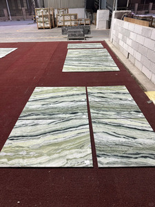 Bancone in Marmo Verde Moderno Shangri <span class=keywords><strong>La</strong></span> Jade Personalizzabile di Lusso con Garanzia di 1 Anno per Reception di Hotel - Product Image 5