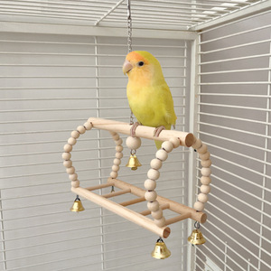 Giocattoli per Uccelli da Appendere alla Gabbia, Altalene Ecologiche per Pappagalli, Parrocchetti, Calopsittidi, Fringuelli e Altri Uccelli di Piccola Taglia - Product Image 3
