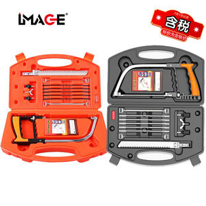 Juego de herramientas para trabajar la madera Image 12 piezas, sierra de mano mágica 7 en 1, multiherramienta de acero para bricolaje - Product Image 1