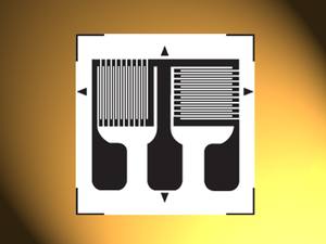 Medidor de tensão biaxial para célula de carga/medidor de tensão de folha, eixo duplo verticalmente de grade dupla BB-A para sensor de peso - Product Image 2