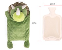Coussin chauffant personnalisé en coton PP, jouet en peluche tricoté Stitch, bouteille d'eau chaude amovible avec housse, 0-24 mois