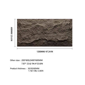3D Faux Stone PU Wall Panels Wainscoting Panel Accent for Interior Wall Decor Waterproof Wall Covering Waterproof PU Tiles - Product Image 5