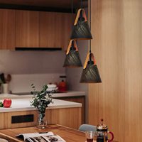 Lustre suspendu en cuir SkyCam, style contemporain, lumière créative, E27, simple, moderne, décoratif