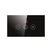 Sakelar Boiler WiFi Pintar Panel Sentuh Kaca Temper Sakelar Pemanas Air ZigBee dengan Timer Digital