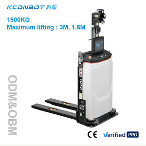 1ton 1.5 Ton 1.6M 1500kg Stacker Lifter Full Automatic 2124 Minimum Channel Width Pallet Forklifts With CE KC Forklift AGV Advan - Product Image 2