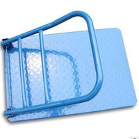Chariot à plateforme pliable silencieux, robuste, en acier, pour outils, chariot à main, petit chariot à roulettes, bleu – Vente directe usine