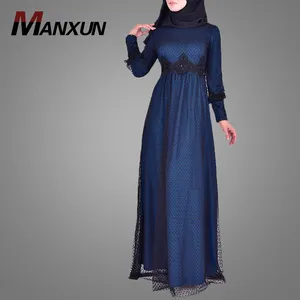Abaya de Dubái moderno OEM, venta al por mayor, vestido musulmán de estilo Simple barato, vestidos de caftán elegantes y hermosos de manga larga