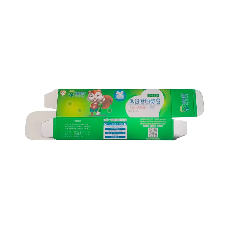 Scatola di dentifricio in carta personalizzata in stile cartone a prezzo ragionevole