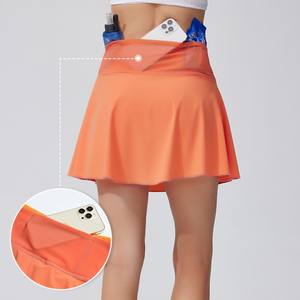 Женская однотонная Спортивная юбка 2 в 1 - Product Image 3