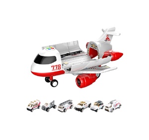 Ensemble de jouets d'avion pour enfants-<span class=keywords><strong>Ambulance</strong></span> Aircraft Play Set avec 6 camions de sauvetage - Product Image 2