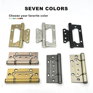 Charnières de porte sans mortaise en gros 4*3 pouces *3mm en acier inoxydable pour portes intérieures pliantes 360° °   Charnières de portail robustes noires - Product Image 3