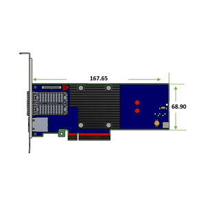 Mellanox MBF2H332A-AENOT Network Card Crypto Disabled SFP56 BlueField-2 Dual-Port 25GbE Lan SFP56 <b>Ethernet</b> <b>Adapter</b> DPU Smart NIC - Product Image 2