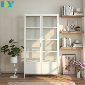 Mobili da Cucina Moderni in Acciaio, Arredamento per la Casa, Armadietti in Metallo per Soggiorno, Camera da Letto o Studio - Product Image 1