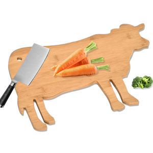 <span class=keywords><strong>Planche</strong></span> de service en bois naturel Accessoires de cuisine <span class=keywords><strong>Planche</strong></span> à découper personnalisée en bambou en forme de vache Animal Vente en gros - Product Image 2