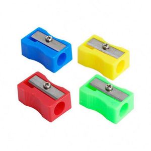 Meilleur taille-crayon électrique de papeterie, double trou, en plastique, mignon, mini, pas cher, cadeau promotionnel scolaire, logo personnalisé - Product Image 1