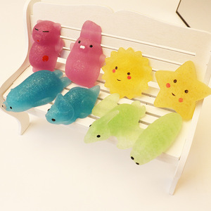 For EVA Squishy Children's Decompression Pinch Music Toy 5 to 7 Years Super Cute Tuanzi Cartoon Glitter Funny Ball - Product Image 2