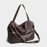 Sac à bandoulière pour femme de style européen et américain, nouveau sac en cuir de vache véritable, grande capacité avec fermeture à glissière, sac pour femme