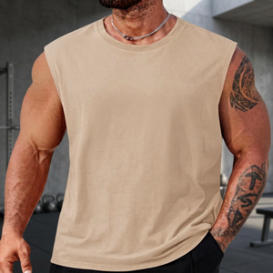 Camisetas sin mangas de punto transpirables para hombre, estilo casual, con malla brillante, tipo body, para fiesta y discoteca - Product Image 4