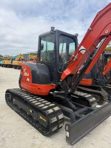 Excavadora de Ruedas Mini Kubota U55-4 Usada, Original de Corea, 5 Toneladas, Motor 2024, Maquinaria de Construcción en Venta - Product Image 2