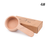 Cuillère à grains de café bois de noyer expresso café cuillère à mesurer en bois cuillère doseuse haricots thé sucre café accessoires