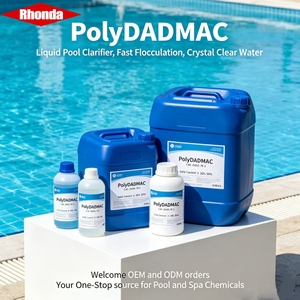 RHONDA Cloruro de Polidialildimetilamonio (PolyDADMAC) <span class=keywords><strong>Floculante</strong></span> Líquido de Clarificación Rápida para Tratamiento de Agua de Piscinas - Product Image 2
