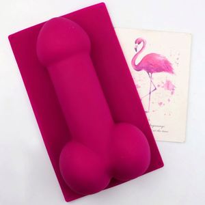 Moule en silicone écologique en forme de pénis à un seul trou pour savon, outils DIY pour la pâtisserie, le fromage, la fabrication de bougies, base de gâteau, OEM/ODM - Product Image 3