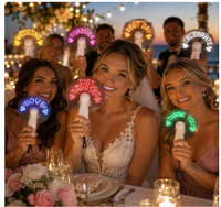 Ventilador de Mano LED Mini Portátil Personalizado al por Mayor con Pantalla de Mensajes Iluminada y Texto Programable para Recuerdos de Fiesta de Halloween