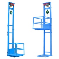 Plateforme élévatrice électrique compacte OEM anti-étranglement pour marchandises, hauteur de levage 3m, charge 500kg, télécommande électrique