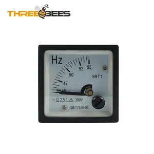 Medidor de frecuencia de puntero de CA, 99t1-hz, con especificaciones completas y medidor de frecuencia de 55Hz