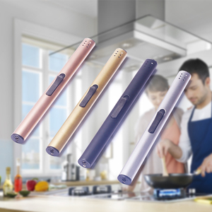 Custom Logo <strong>Candle</strong> Gas Lighters Windproof Butane <strong>Refillable</strong> Gas Torch Lighter Long <strong>Candle</strong> Lighter for Kitchen BBQ - Product Image 2
