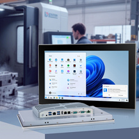 PC industriel professionnel 15,6 pouces, Intel N97 Alder Lake-N, sans ventilateur, FHD, écran tactile PCAP, IP66, ordinateur HMI avec DDR5