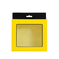 Boîtes d'emballage rigides en carton vides pour écouteurs avec fenêtre transparente, pour support d'écouteurs, gaufrage et emballage de bonbons