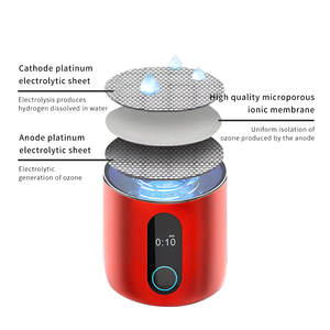 <span class=keywords><strong>Bouteille</strong></span> d'<span class=keywords><strong>eau</strong></span> portable Wosfer à double paroi enrichie <span class=keywords><strong>en</strong></span> hydrogène, alimentée par USB, cadeau créatif pour la santé domestique, haute concentration - Product Image 4