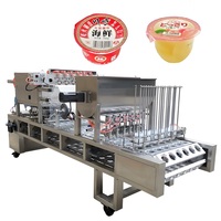 Machine de remplissage et de scellage automatique à grande vitesse pilotée par PLC pour liquides, poudres, gels, shampoings avec emballage plastique à scellage à chaud