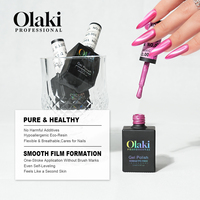Vernis Gel UV Effet Œil de Chat Magnétique 15ml, Ultra-Brillant et Transparent, Sans Irritant, Conforme aux Normes Cosmétiques Européennes