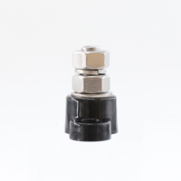 Bloc de distribution d'alimentation 12V 3/8\" à goujon unique, barre omnibus rouge et noire, bornier à vis M8 pour batterie automobile, camion, VR, marine