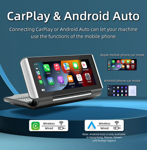 Gấp Màn hình Car <span class=keywords><strong>DVD</strong></span> <span class=keywords><strong>Player</strong></span> 6.86 inch cảm ứng Carplay Màn hình Wifi Navigation đài phát thanh xe với loa - Product Image 4