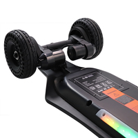 Stock aux États-Unis, moteurs à courroie doubles 2000W, télécommande, longboard DIY avec boîtier séparé, planche à roulettes électrique, 40 km/h, 150 kg