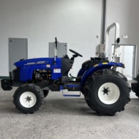 Mini tractor tractores de ruedas pequeñas 30 HP motor diésel de cuatro cilindros cambio mecánico adecuado para colinas todoterreno