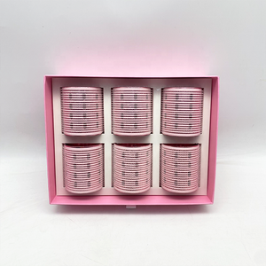 Bigoudis en métal personnalisés, bigoudis sans chaleur, outils et accessoires de coiffure, or rose, 50*60 mm, noyau en aluminium, bigoudis à <span class=keywords><strong>velcro</strong></span> - Product Image 2