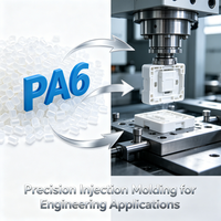 Granulés PA6, Pellets de Nylon 6, Résine Polyamide 6, Grade de Moulage par Injection pour Pièces Automobiles et Industrielles