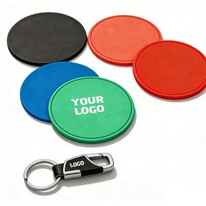 Custom Logo Round Silicone Cup Mats Silicone Cup <b>Drink</b> <b>Coasters</b> for Cups Restaurant Hotel Promo Business Gift Wholesale <b>Coaster</b> - Product Image 1