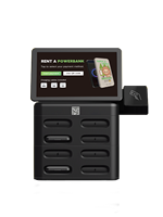 Borne de recharge portable avec logo personnalisé, écran publicitaire, pour location de batteries externes, utilisation en extérieur, borne de recharge partagée