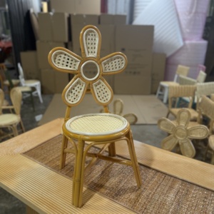 Sillas Infantiles de Ratán Modernas Hechas a Mano de Primera Calidad, Duraderas y Seguras para Cocina, Sala de Estar y Uso en Exteriores, Asientos para Eventos Infantiles - Product Image 5