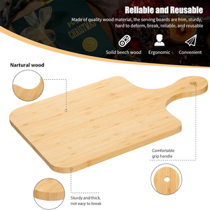 Grandes planches à découper <span class=keywords><strong>en</strong></span> bambou Double face portables chaudes équipement de <span class=keywords><strong>cuisine</strong></span> personnalisé poignées personnalisées pour la viande légumes hacher - Product Image 4