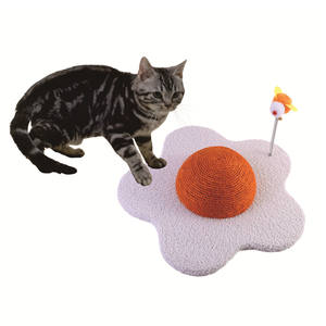 <span class=keywords><strong>Tiragraffi</strong></span> per gatti, gratta e vinci a forma di fiore per gatti, artigli mollanti resistenti Sisal, gratta e vinci da gatto in peluche morbido e liscio - Product Image 1