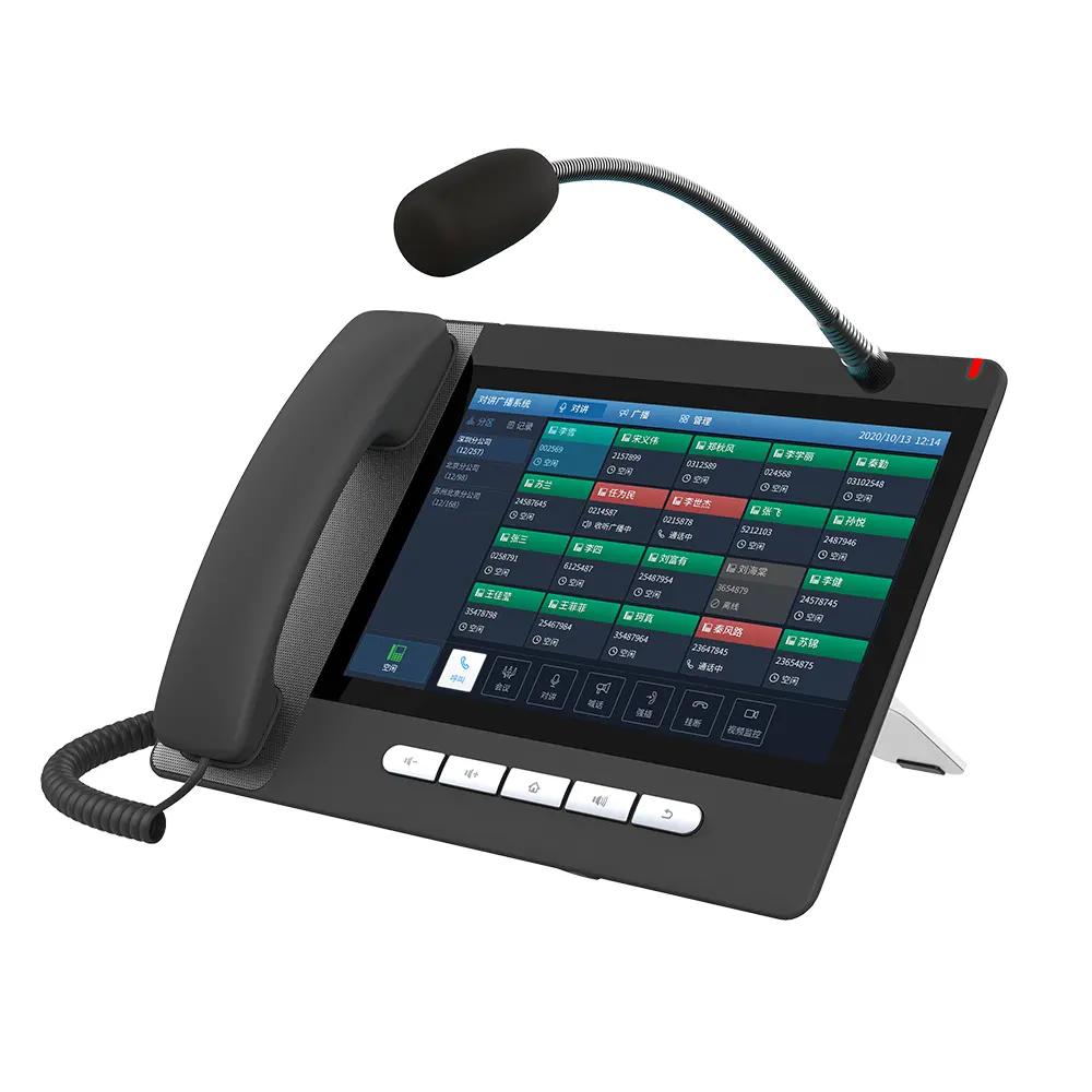 Telepon Paging Visual Android, sistem interkom jaringan SIP 10.1 inci layar besar