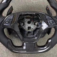 Meilleure vente de volant en fibre de carbone en cuir perforé personnalisé pour volant de voiture Chevrolet Camaro